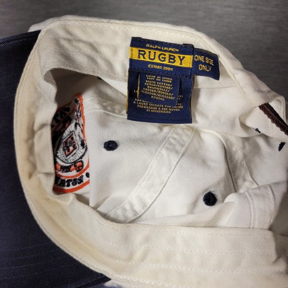 Rare Ralph Lauren Rugby Embroidered Emblem Baseball Cap - Picture 6 of 6